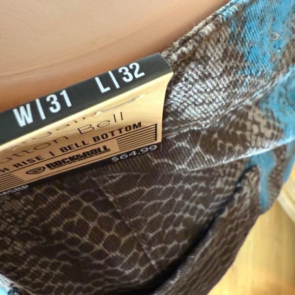 Rock & Roll Denim Snake Print Jean - Picture 10 of 11